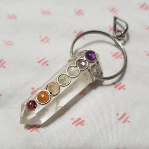 Clear quartz pendant
